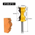 Router Bit Factory - 1pc Large Elaborate Chair Rail Molding 1/2" Shank