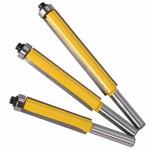 Router Bit Factory - 1pcs 8mm Shank Flush Trim Long Bit with Bearings