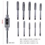 Drill Bit Set Manufacturer - 11pc M6-m12 Composite Tip Drill Bits with Die Set