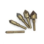 Countersink Bit Manufacturer - 5PCS HSS 5 Flutes 82 Degree Chamfer Cutter