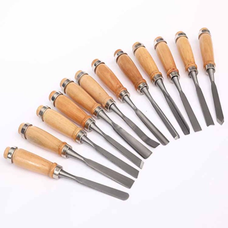 Carving Chisel Set Supplier - Multi-function 12Pcs/set Woodworking Knife Set