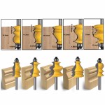 Router Bit Set Manufacturer - 5 Bit Casing & Base Molding 8mm Shank