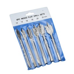 Wood Drill Bit Supplier - 6Pcs 10-25mm Quick Change Hex Shank Spade Bit
