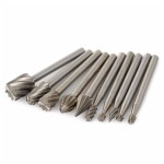 Burr Set Supplier - 10pcs High Speed Wood Working 1/8" Shank Rotary Files