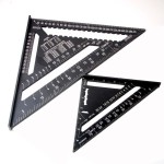 Triangle Ruler Factory - 7 Inch Aluminum Alloy Metric Angle Carpenter Ruler