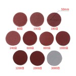 Sandpaper Set Factory - 100Pcs 2Inch Flocking Sandpaper 80-3000Grit Hook&Loop