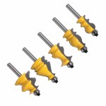 Router Bit Set Manufacturer - 5 Bit Casing & Base Molding 8mm Shank