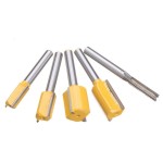 Router Bit Set Supplier - 5pcs 1/4" Shank Straight and Dado Router Bit Set