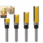 Router Bit Set Manufacturer - 1/4 Inch Shank Flush Trim Woodworking Cutter