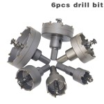 Hole Saw Drill Supplier - 6pc Carbide Tip Tct for Stainless Steel 22-65mm