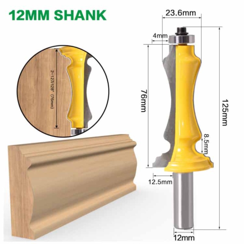 Router Bit Factory - 1PC Door & Window Casing 1/2" Shank Line Knife