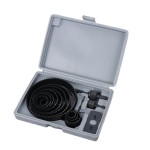 Hole Saw Kit Factory - 11Pcs Carbon Steel Wood Hole Saw Kit in Plastic Box