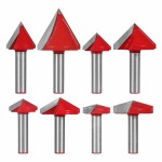 Engraving Bits Manufacturer - 6mm Tungsten Carbide 3D v groove Router Bit