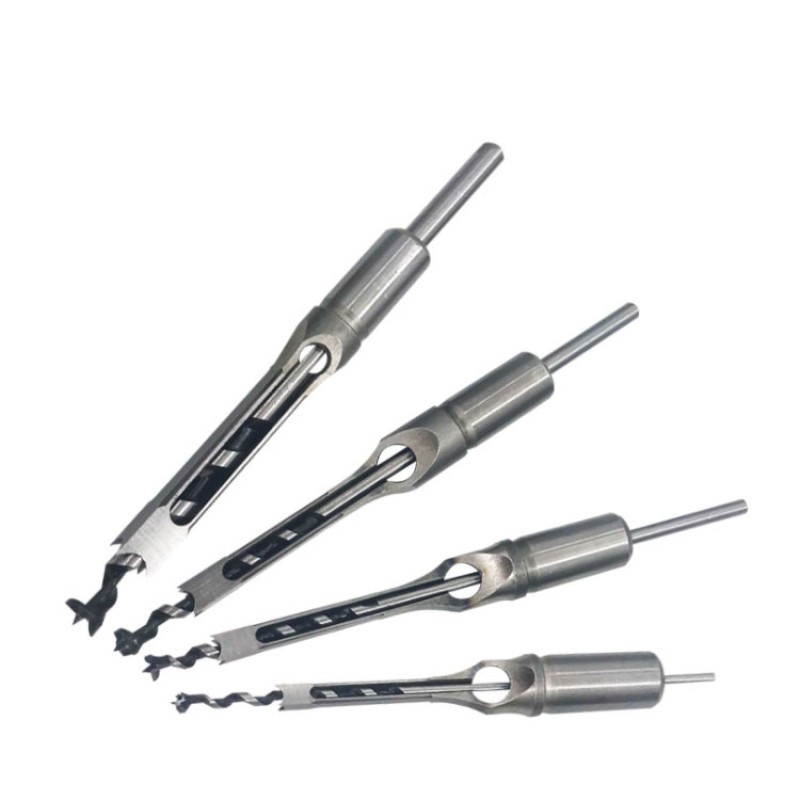 Drill Bit Set Factory - 4PCS HSS Twist Drill Square Auger Mortising Chisel