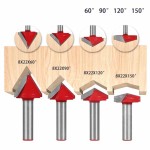 Engraving Bits Manufacturer - 6mm Tungsten Carbide 3D v groove Router Bit