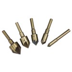Countersink Bit Manufacturer - 5PCS HSS 5 Flutes 82 Degree Chamfer Cutter