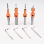 Countersink Bits Factory - 6Pcs Set TCT YG8 Alloy Head Taper Hole Drill