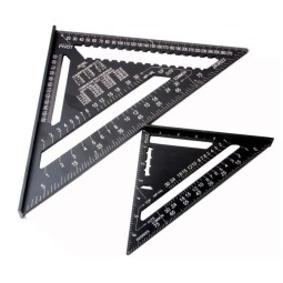 Triangle Ruler Factory - 7 Inch Aluminum Alloy Metric Angle Carpenter Ruler