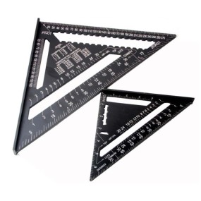 Triangle Ruler Factory - 7 Inch Aluminum Alloy Metric Angle Carpenter Ruler
