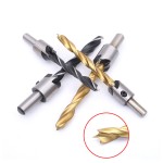 Wood Drill Set Factory - 7pcs 3mm-10mm Titanium HSS Countersink Chamfer Bits
