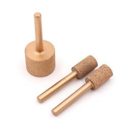 Diamond Burr Tools Manufacturer - 6mm Shank Cylindrical Tip Stone Carving Bits