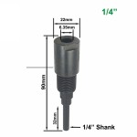 Router Bit Extension Factory - 1/4" 8mm 12mm 1/2" Shank Rod Converter Collet