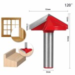 Engraving Bits Manufacturer - 6mm Tungsten Carbide 3D v groove Router Bit
