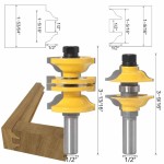 Router Bits Manufacturer - 2 Pcs Set Adjustable Solid Wood Door Cutter