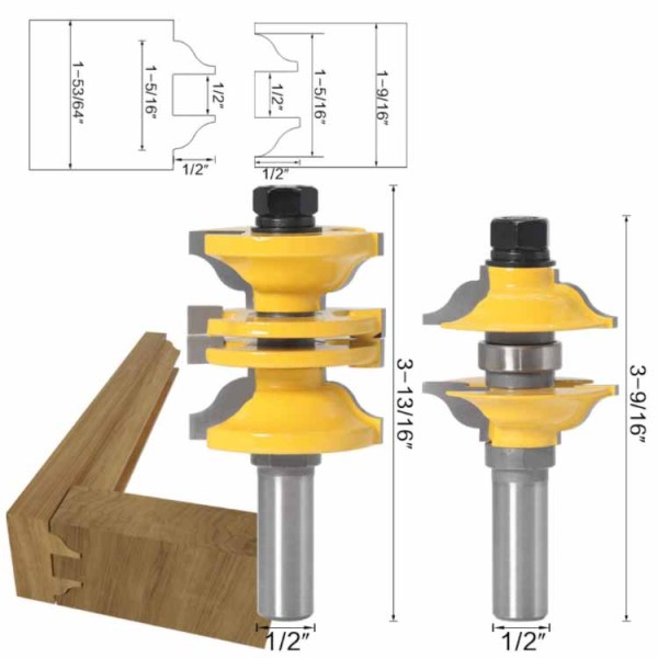Router Bits Manufacturer - 2 Pcs Set Adjustable Solid Wood Door Cutter