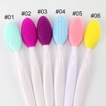 Lip Scrub Brush Factory - 6 Colors Silicone Double Side Nose Blackhead Remove