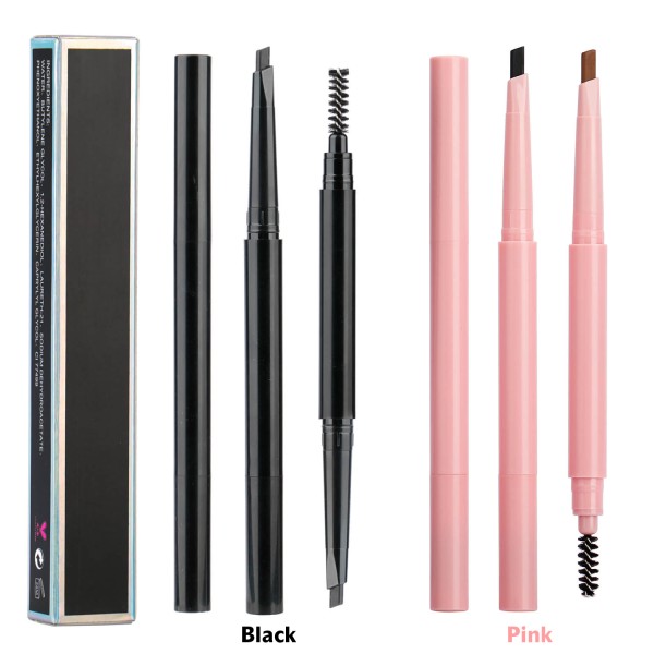 Eyebrow Pencil Manufacturer - Rebrand Low MOQ Custom Waterproof Wax 2in1 OEM