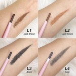 Eyebrow Pencil Manufacturer - Rebrand Low MOQ Custom Waterproof Wax 2in1 OEM