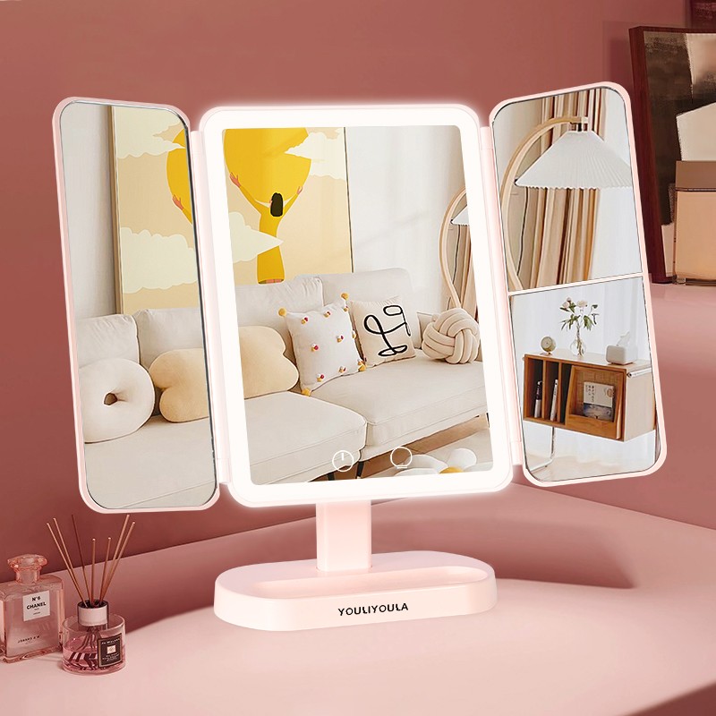 Makeup Mirror Manufacturer - Best Selling Double Open Face LED Light Strip Mirror