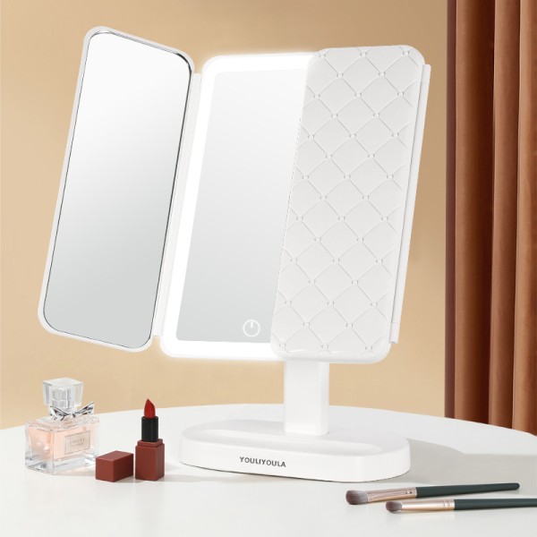 Makeup Mirror Supplier - Hot Selling USB Rechargeable Touch Switch 3 Colors LED