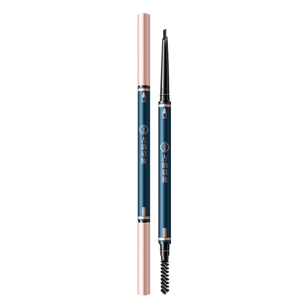 Eyebrow Pencil Factory - Double Headed Thin Antique Style Waterproof Triangular Pencil