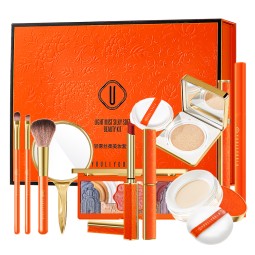 Makeup Set Factory - Hot Selling Orange Tiktok 11 Piece All in One Beauty Gift