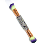 Makeup Brush Manufacturer - Sheer Shimmering Crystal Handle Double End Soft