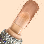 Makeup Brush Factory - Clear Crystal Biamond Handle 4-in-1 Eyeshadow Foundation