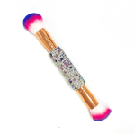 Makeup Brush Manufacturer - Sheer Shimmering Crystal Handle Double End Soft