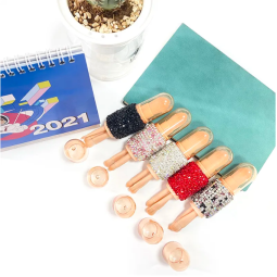 Makeup Brush Factory - Clear Crystal Biamond Handle 4-in-1 Eyeshadow Foundation