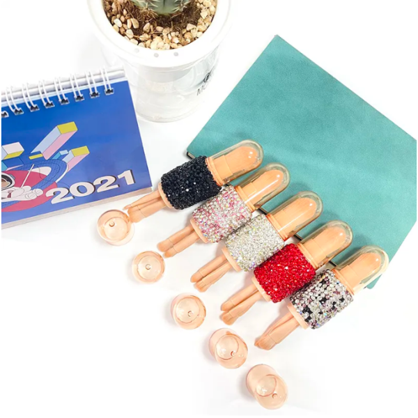 Makeup Brush Factory - Clear Crystal Biamond Handle 4-in-1 Eyeshadow Foundation