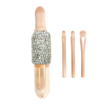 Makeup Brush Factory - Clear Crystal Biamond Handle 4-in-1 Eyeshadow Foundation