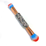 Makeup Brush Manufacturer - Sheer Shimmering Crystal Handle Double End Soft