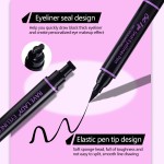 Eyeliner Pen Supplier - Double Ended Waterproof Fast Dry Black Liquid Pencil