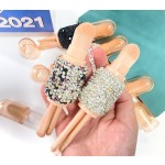 Makeup Brush Factory - Clear Crystal Biamond Handle 4-in-1 Eyeshadow Foundation