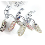 Eyelash Curler Supplier - Clear Shiny Crystal 3D Makeup Tool for Eye Beauty