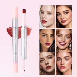 Lip Gloss Manufacturer - 2 in 1 Lip Liner 6 Colors Red Vegan Double Ended