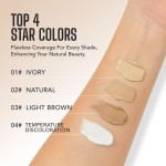 Concealer Foundation Supplier - 4 Color Oil Controlled Waterproof Lightweight