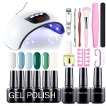 Nail Polish Kit Manufacturer - GPK01 Gel Starter Set with LED Lamp UV Light