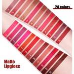 Lip Gloss Manufacturer - RTS 24 Colors Pigmented Waterproof Matte Vegan